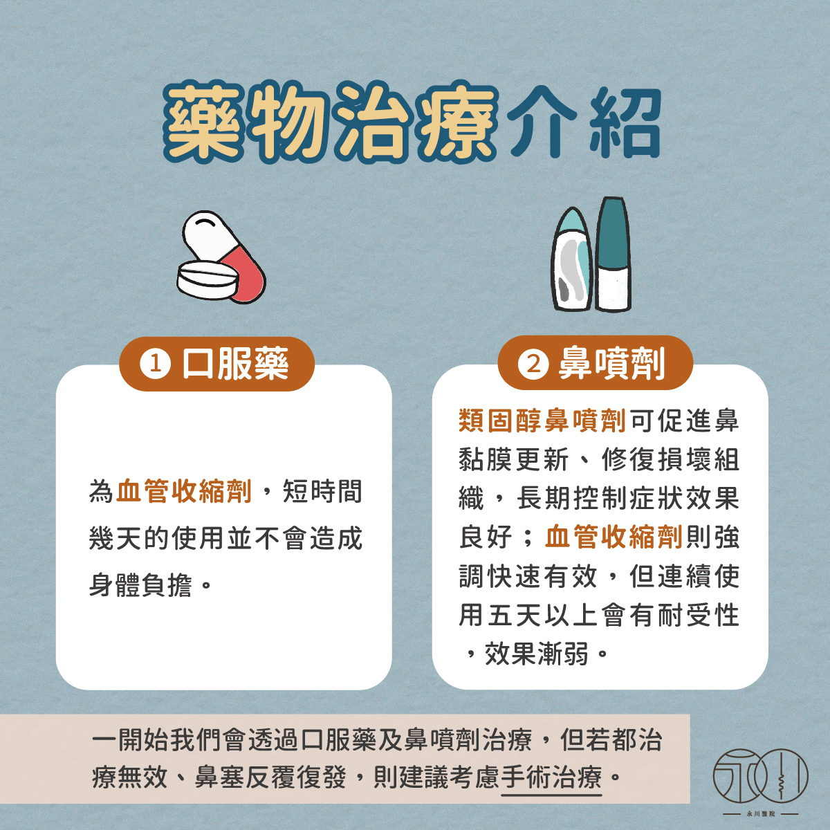 鼻塞藥物治療介紹